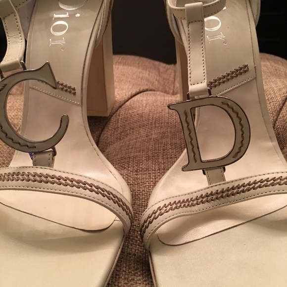 AUTHENTIC Cristian Dior Block heeled Sandals - Picture 2 of 7
